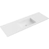 Mexen Otis umywalka wpuszczana w blat 141 x 46,5 cm, biała mat - 25181401