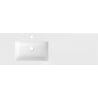 Mexen Otis umywalka wpuszczana w blat lewa 141 x 46,5 cm, biała połysk - 25181400L