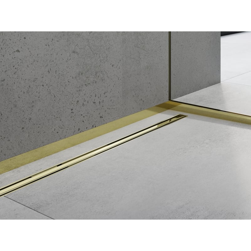 Mexen Line-B listwa brodzikowa czołowa 180 cm, złota - 185003180U