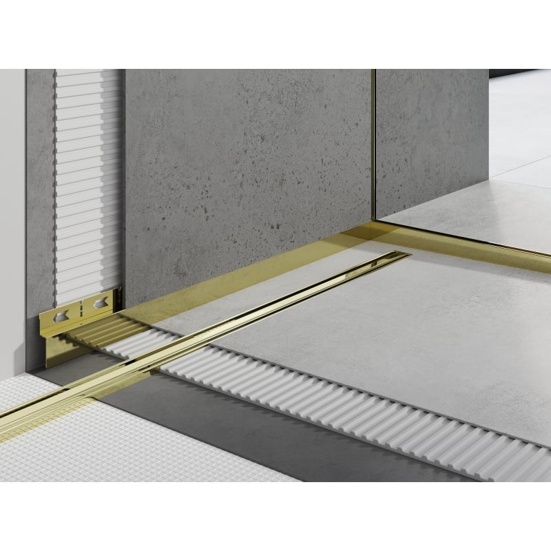 Mexen Line-B listwa brodzikowa czołowa 180 cm, złota - 185003180U