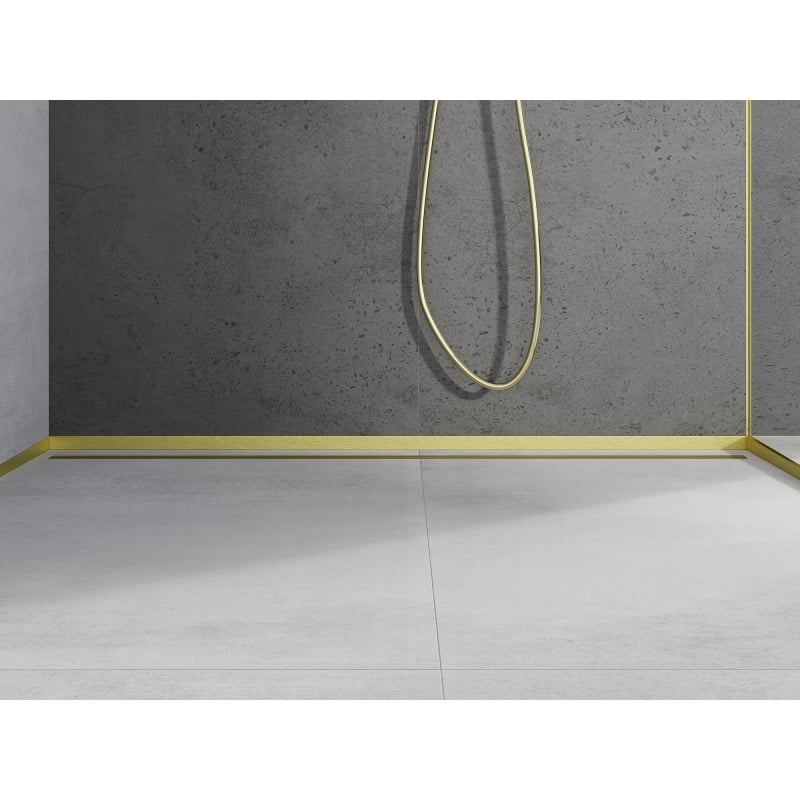 Mexen Line-B listwa brodzikowa czołowa 180 cm, złota szczotkowana - 185503180U