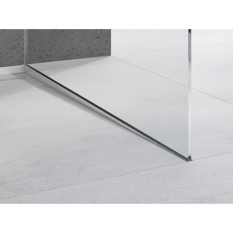 Mexen Line-B listwa spadkowa do szkła 180 cm prawa, inox - 181004180R