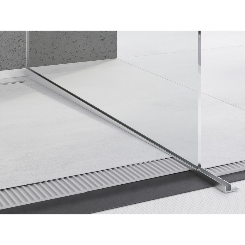 Mexen Line-B listwa spadkowa do szkła 180 cm prawa, inox - 181004180R
