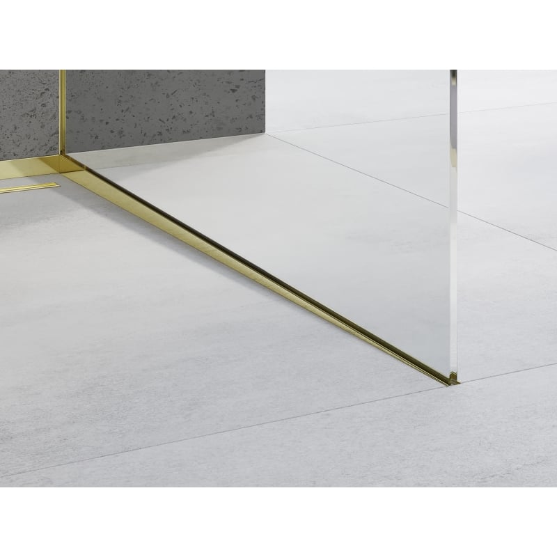 Mexen Line-B listwa spadkowa do szkła 180 cm prawa, złota - 185004180R