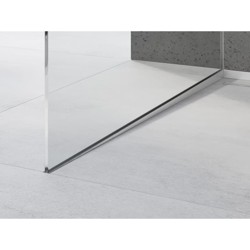 Mexen Line-B listwa spadkowa do szkła 180 cm lewa, inox - 181004180L