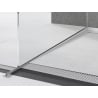 Mexen Line-B listwa spadkowa do szkła 180 cm lewa, inox - 181004180L