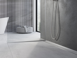 Mexen Line-B listwa spadkowa do szkła 180 cm lewa, inox - 181004180L