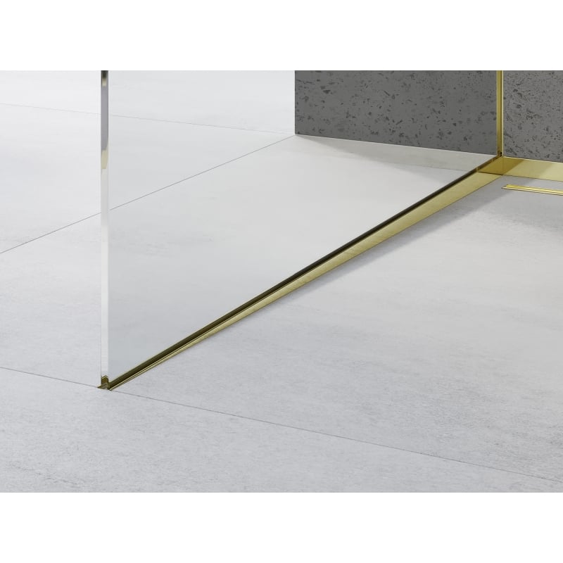 Mexen Line-B listwa spadkowa do szkła 180 cm lewa, złota - 185004180L