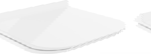 Mexen deska wolnoopadająca slim, duroplast, biała połysk - 39070100