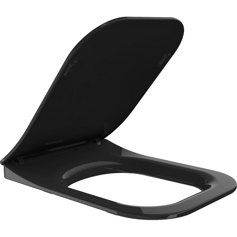 Mexen Teo deska wolnoopadająca slim, duroplast, czarna połysk - 39851085