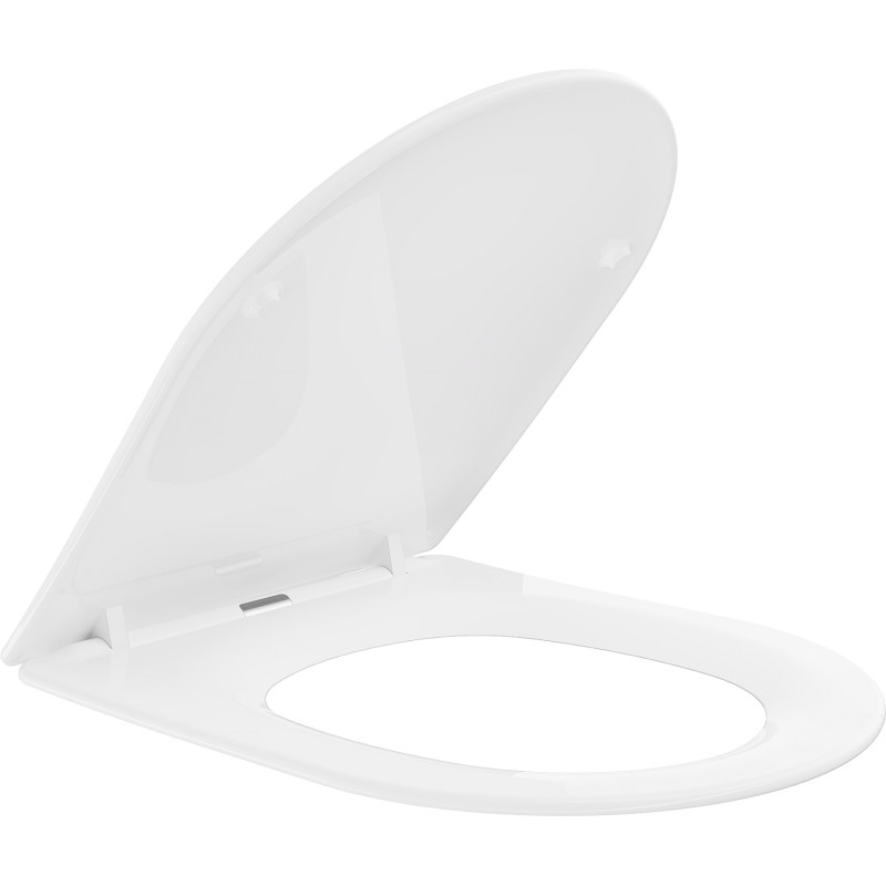 Mexen deska wolnoopadająca slim, duroplast, biała połysk - 39040100