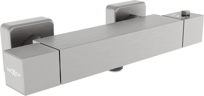 Mexen Cube termostatyczna bateria prysznicowa, gun gray szczotkowany - 77200-66