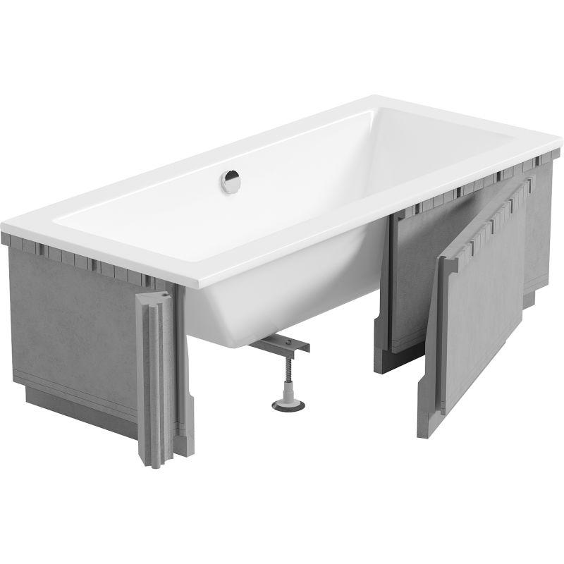 Mexen X-ST obudowa styropianowa LED do wanny prostokątnej 120-150 x 70-90 cm, biała - 55020-01