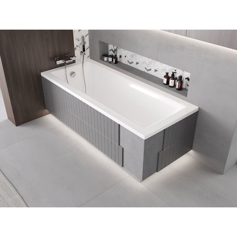 Mexen X-ST obudowa styropianowa LED do wanny prostokątnej 160-190 x 70-90 cm, biała - 55021-01