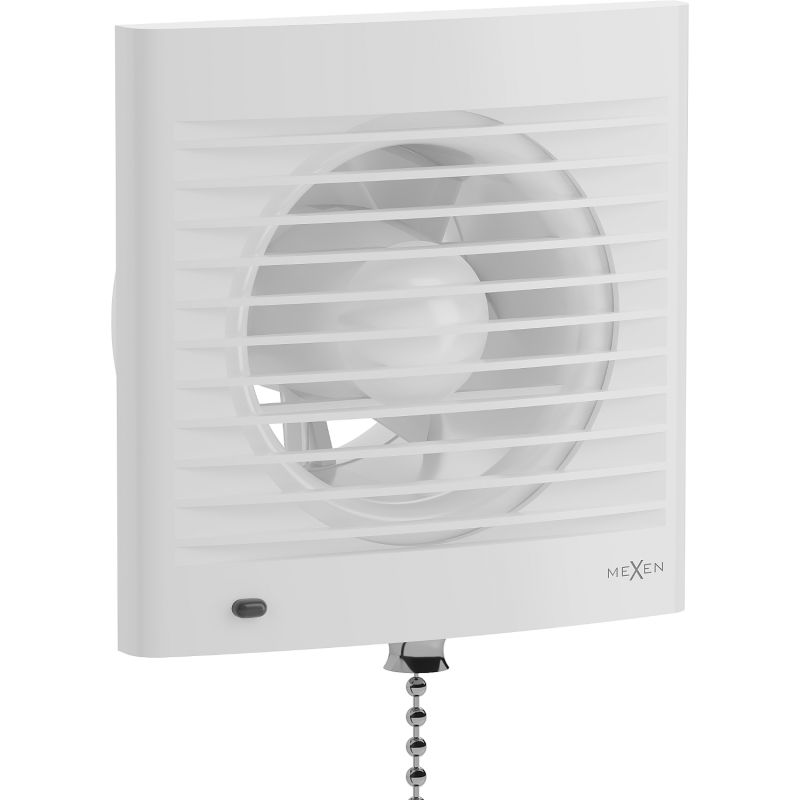 Mexen EXS 100 wentylator łazienkowy, włącznik sznurkowy, biały - W9604-100K-00