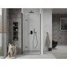 Mexen Lima drzwi prysznicowe składane 70 cm, transparent, czarne - 856-070-000-70-00