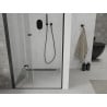 Mexen Lima drzwi prysznicowe składane 70 cm, transparent, czarne - 856-070-000-70-00