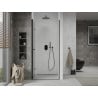 Mexen Lima drzwi prysznicowe składane 70 cm, transparent, czarne - 856-070-000-70-00