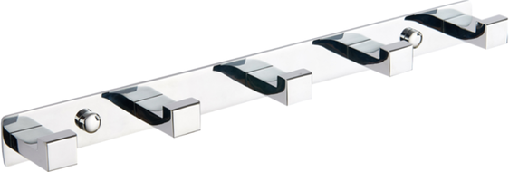 Mexen haczyk na ręcznik z pięcioma uchwytami, chrom - 709265-00