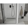 Mexen Lima drzwi prysznicowe składane 110 cm, transparent, czarne - 856-110-000-70-00