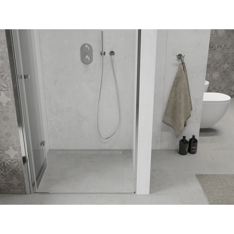 Mexen Lima drzwi prysznicowe składane 75 cm, transparent, chrom - 856-075-000-01-00