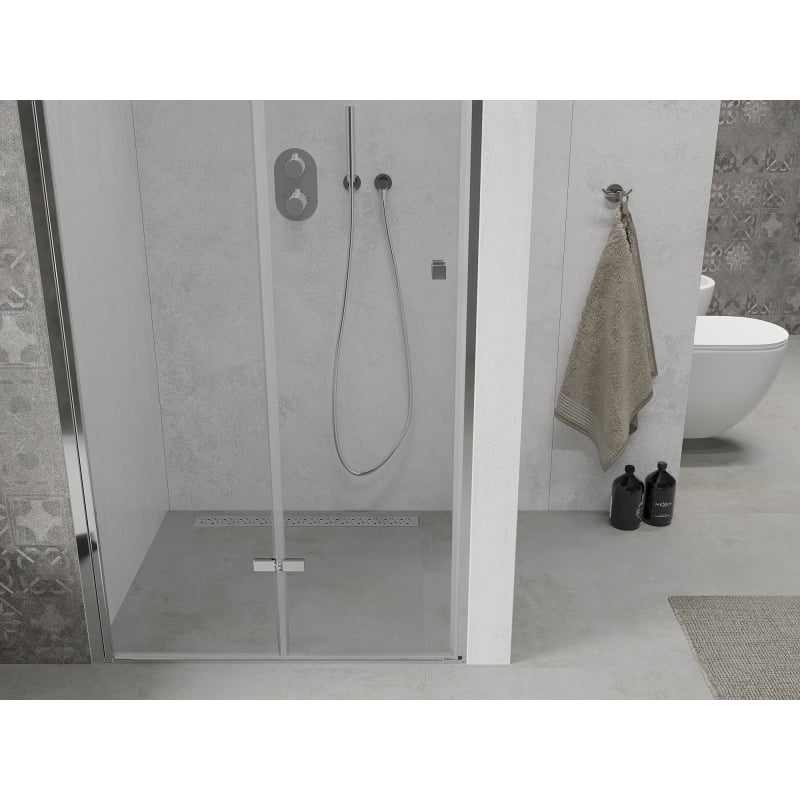 Mexen Lima drzwi prysznicowe składane 80 cm, transparent, chrom - 856-080-000-01-00