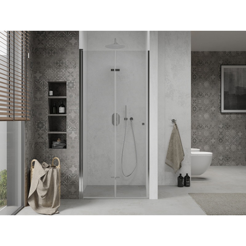 Mexen Lima drzwi prysznicowe składane 80 cm, transparent, chrom - 856-080-000-01-00