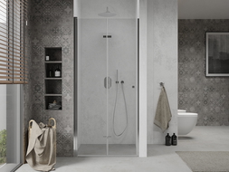Mexen Lima drzwi prysznicowe składane 120 cm, transparent, chrom - 856-120-000-01-00