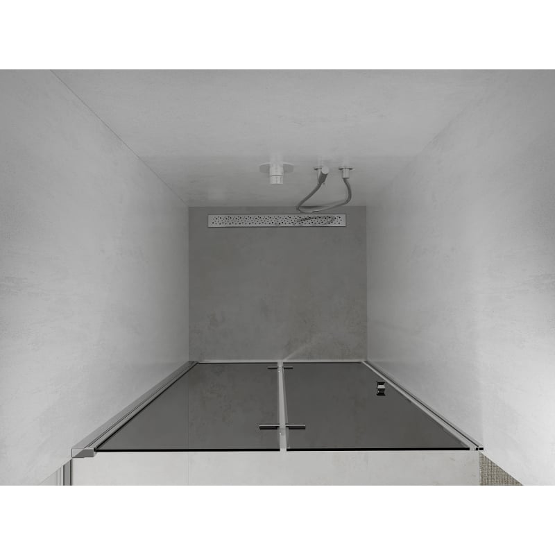 Mexen Lima drzwi prysznicowe składane 120 cm, grafit, chrom - 856-120-000-01-40