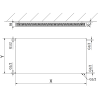 Mexen Flat CVF11 grzejnik płytowy 400 x 1000 mm, podłączenie dolne, 555 W, antracyt - W611F-040-100-66