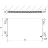 Mexen Flat CVF21 grzejnik płytowy 300 x 1500 mm, podłączenie dolne, 946 W, antracyt - W621F-030-150-66