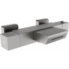 Mexen Cube termostatyczna bateria wannowa,  gun gray szczotkowany - 77360-66