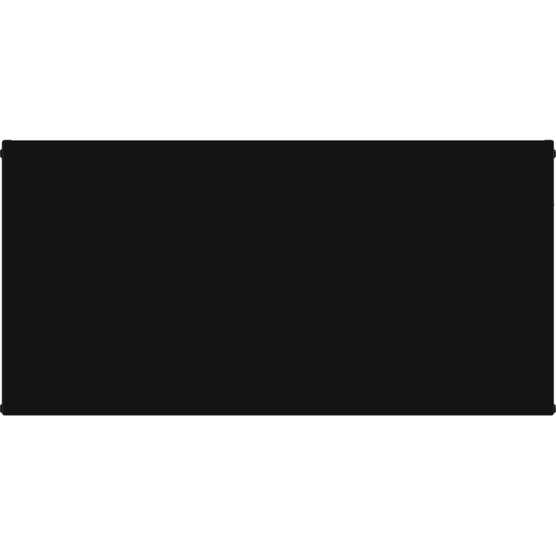 Mexen Flat CF21 grzejnik płytowy 400 x 1800 mm, podłączenie boczne, 1428 W, czarny - W421F-040-180-70