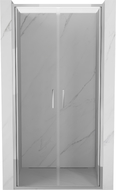 Mexen Exo-B Duo drzwi prysznicowe podwójne uchylne 70 cm, transparent, chrom - 814-070-000-01-00