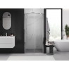 Mexen Exo-B Duo drzwi prysznicowe podwójne uchylne 80 cm, transparent, chrom - 814-080-000-01-00