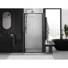 Mexen Exo-B Duo drzwi prysznicowe podwójne uchylne 80 cm, transparent, czarne - 814-080-000-70-00