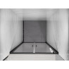 Mexen Exo-B Duo drzwi prysznicowe podwójne uchylne 80 cm, transparent, czarne - 814-080-000-70-00