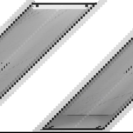 Mexen Exo drzwi prysznicowe podwójne uchylne 90 cm, transparent, czarne - 8182-090-000-70-00