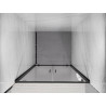 Mexen Exo-BR Duo drzwi prysznicowe podwójne uchylne 80 cm, transparent, czarne - 8182-080-000-70-00