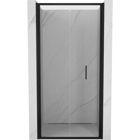 Mexen Exo-F drzwi prysznicowe składane 60 cm, transparent, czarne - 816-060-000-70-00