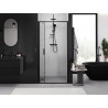 Mexen Exo-F drzwi prysznicowe składane 65 cm, transparent, czarne - 816-065-000-70-00