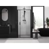 Mexen Exo drzwi prysznicowe składane 85 cm, transparent, czarne - 816-085-000-70-00