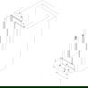 Mexen Exo drzwi prysznicowe składane 100 cm, transparent, czarne - 816-100-000-70-00