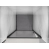 Mexen Exo-B drzwi prysznicowe uchylne 60 cm, transparent, czarne - 817-060-000-70-00