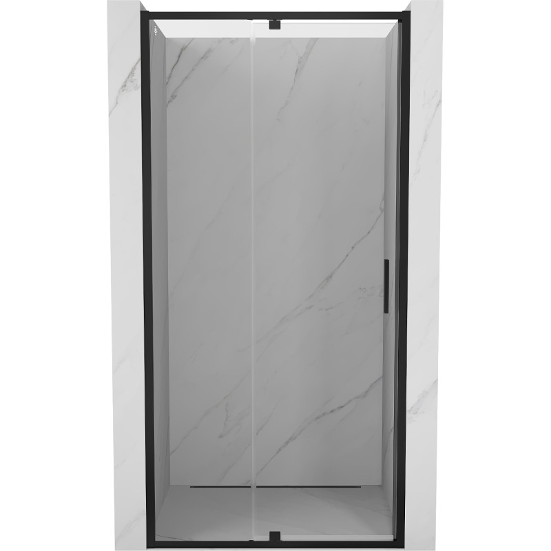 Mexen Exo-R drzwi prysznicowe uchylne 110 cm, transparent, czarne - 819-110-000-70-00