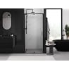 Mexen Exo drzwi prysznicowe uchylne 115 cm, transparent, czarne - 819-115-000-70-00