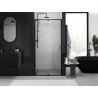 Mexen Exo-R drzwi prysznicowe uchylne 115 cm, transparent, czarne - 819-115-000-70-00