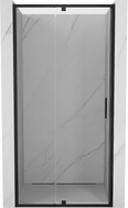 Mexen Exo-R drzwi prysznicowe uchylne 115 cm, transparent, czarne - 819-115-000-70-00