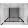 Mexen Exo-R drzwi prysznicowe uchylne 115 cm, transparent, czarne - 819-115-000-70-00