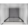 Mexen Exo drzwi prysznicowe uchylne 120 cm, transparent, czarne - 819-120-000-70-00